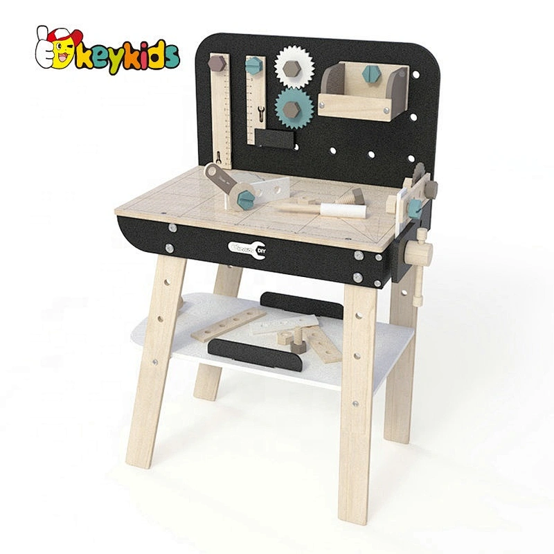 New design educational wooden tool toy workbench for pretend play W03D141