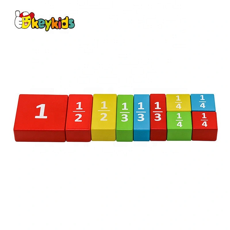 2020 Customize early learning wooden math block for children W13E118