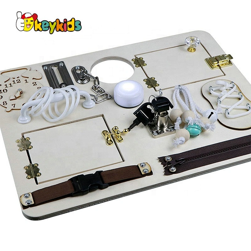 Customize diy wooden montessori sensory board for toddlers W12D331