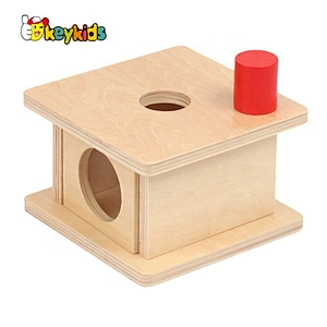 Best design Montessori wooden coin box for children W12F085