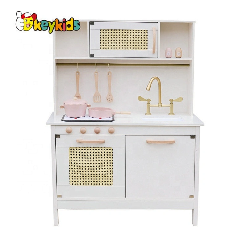 Customize elections stove wooden kids pink play kitchen for wholesale W10C601