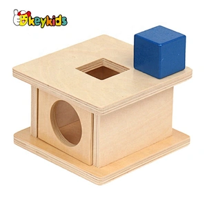 Best design Montessori wooden coin box for children W12F085