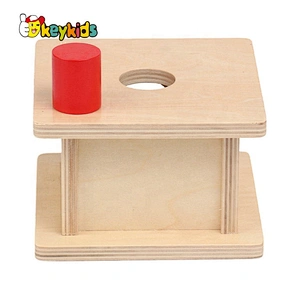 Best design Montessori wooden coin box for children W12F085