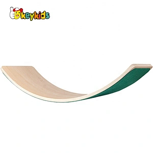 Top sale kids fitness sports wooden balance rocker with customize W01D028B