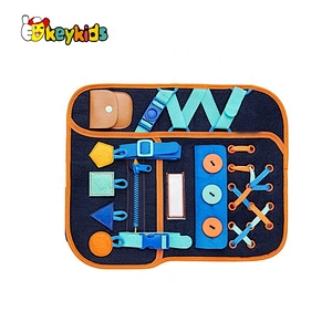 Toddlers Learning Backpack Sensory Activity Board with Buckles Zippers Snaps & Buttons W12D330
