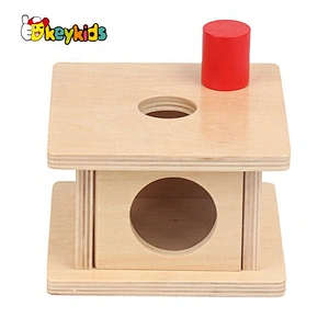 Best design Montessori wooden coin box for children W12F085