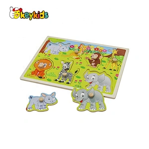 Customize 3d educational wooden alphabet matching puzzle for kids W14M241