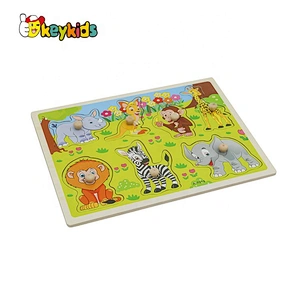 Customize 3d educational wooden alphabet matching puzzle for kids W14M241