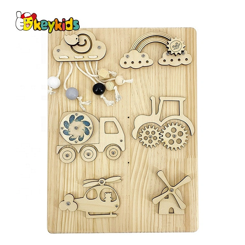 New sale Busy Montessori Educational wooden sensory board for babies W12D323