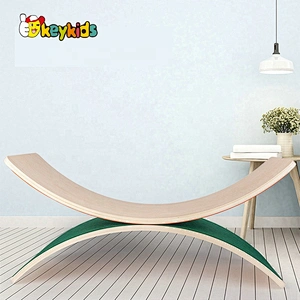 Top sale kids fitness sports wooden balance rocker with customize W01D028B