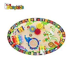New design multi-function toys wooden toddler activity table for wholesale W12D065