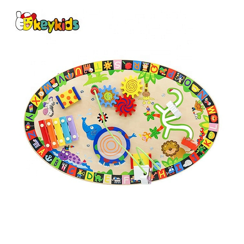 New design multi-function toys wooden toddler activity table for wholesale W12D065