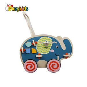 New design multifunctional play wooden activity walker toy for toddler W16E186