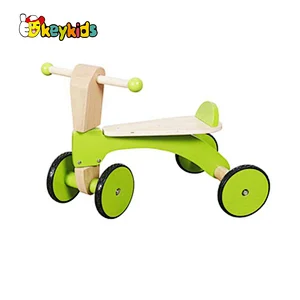 Customize toddlers balance walker wooden ride on toys with 4 wheels W16A013B