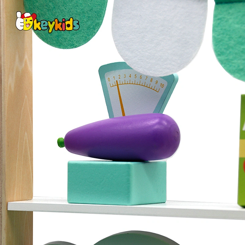 Customize kids pretend wooden fruit grocery store playsets for Age 3+ W10A119