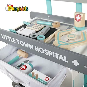 Customize preschool pretend fun wooden doctor play set for children W10D391