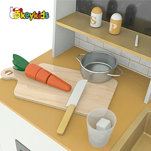 Customize simulation paly wooden farmhouse play kitchen for children W10C712