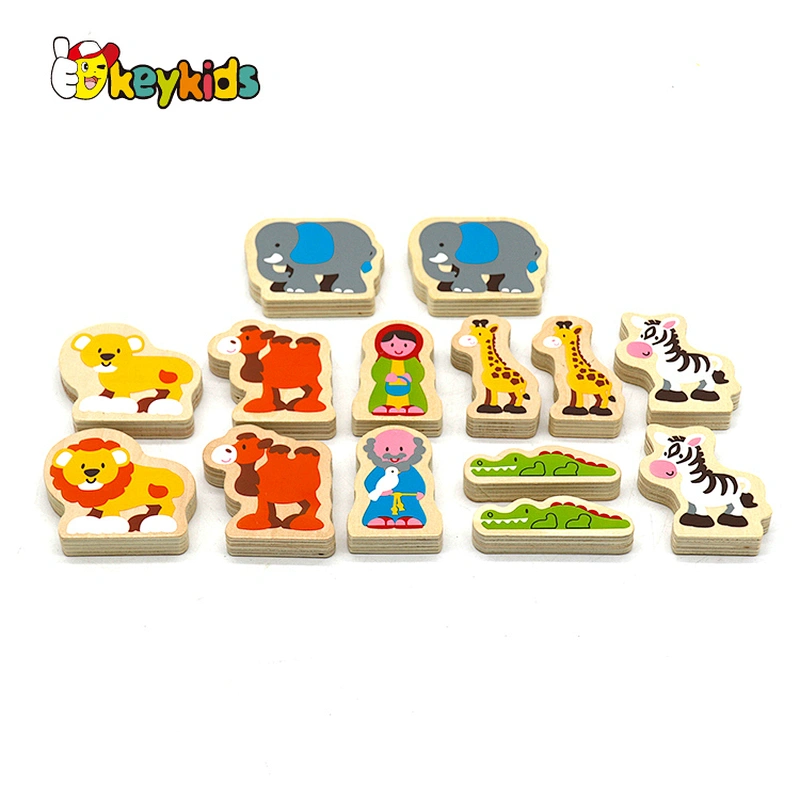 Montessori educational animal shape sorter wooden noah's ark playsets for kids W12D350
