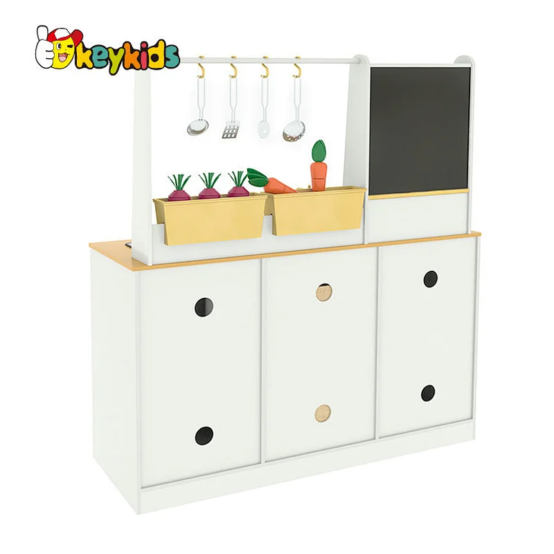 Customize simulation paly wooden farmhouse play kitchen for children W10C712
