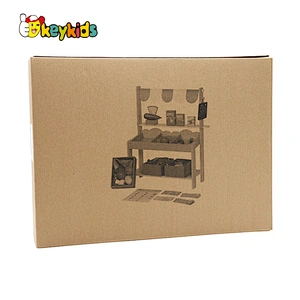Customize kids pretend wooden fruit grocery store playsets for Age 3+ W10A119