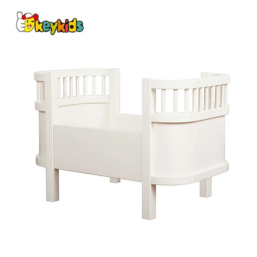 Classic design mini furniture toy wooden doll bed for kids pretend play W06B131B
