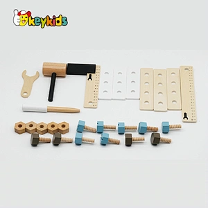 Customize pretend play workshop wooden toy workbench for kids W03D140B