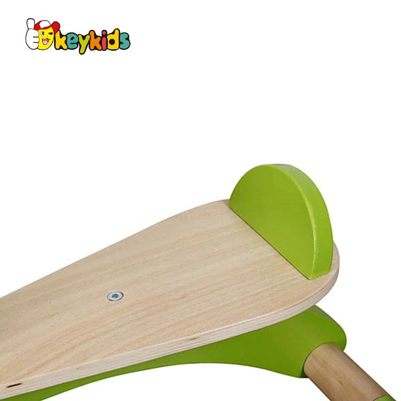 Customize toddlers balance walker wooden ride on toys with 4 wheels W16A013B