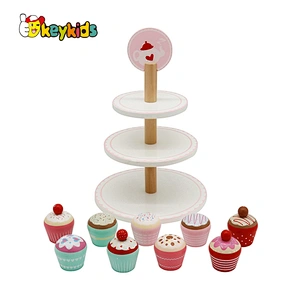 New released pretend play wooden dessert toys for kids W10B333