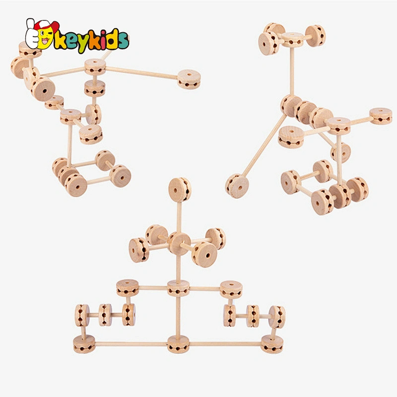 New design DIY Building Blocks for Children train imagination creation toy W03B123