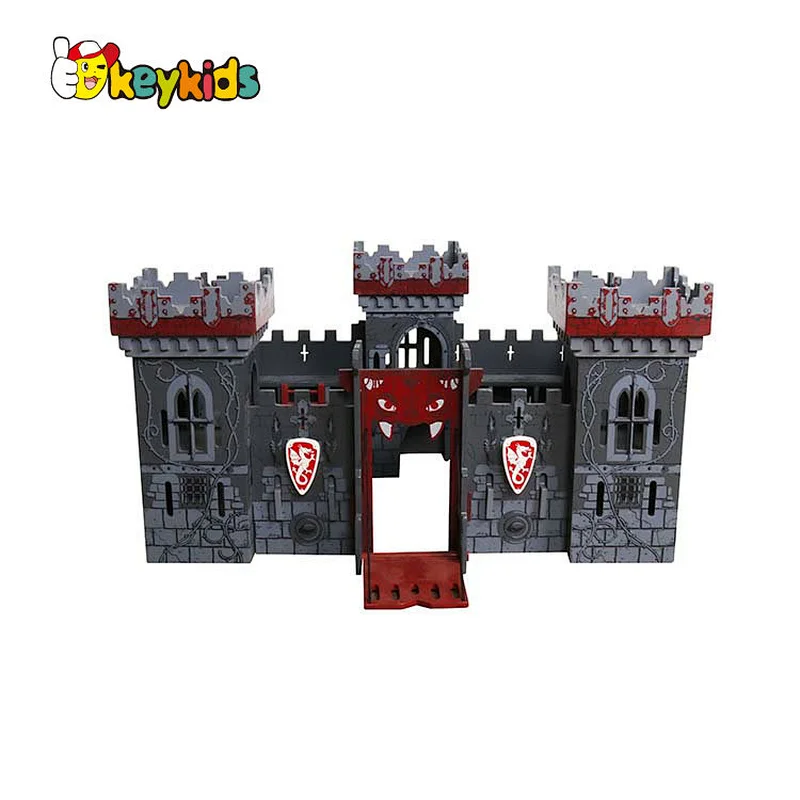 Customized/ OEM Children Wooden Castles Blocks W06A484
