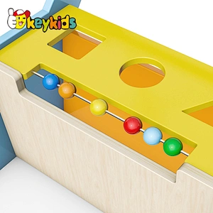 New learning walker Wooden push toy wagon walker for toddler W16E175