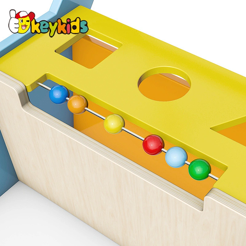 New learning walker Wooden push toy wagon walker for toddler W16E175