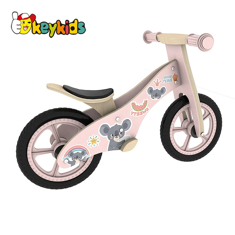 OEM customize 2 in 1 wooden push bike toy for children W16C324