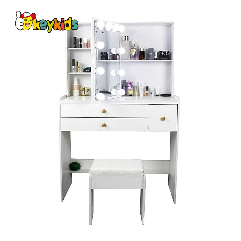Customize modern large size wooden ladies dressing table for sale W08H171