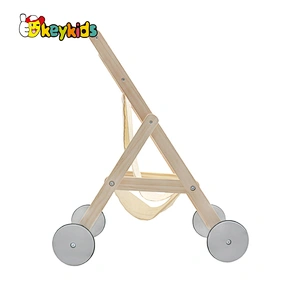 New design baby stroller pram wooden doll buggy toy for toddler W16E157