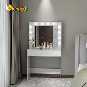 Customize modern white wooden makeup dressing table for bedroom W08H182