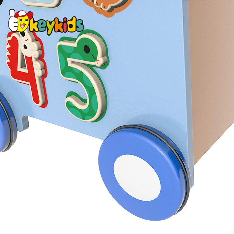 Hotselling Baby Learning Walking  Wooden Push Trolley Toys W16E181