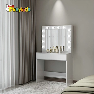 Customize modern white wooden makeup dressing table for bedroom W08H182