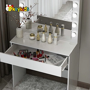 Customize modern white wooden makeup dressing table for bedroom W08H182
