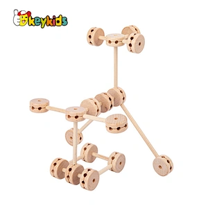 New design DIY Building Blocks for Children train imagination creation toy W03B123