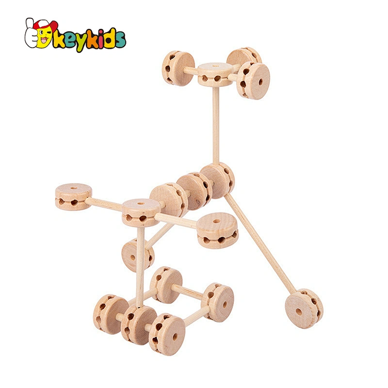 New design DIY Building Blocks for Children train imagination creation toy W03B123