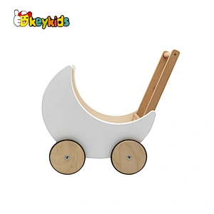New design multifunctional wooden doll stroller toy for toddler W16E112B