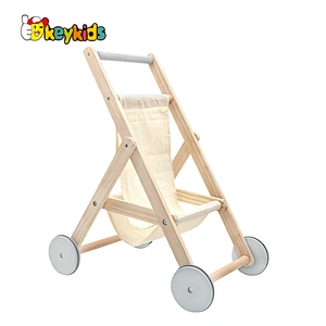 New design baby stroller pram wooden doll buggy toy for toddler W16E157