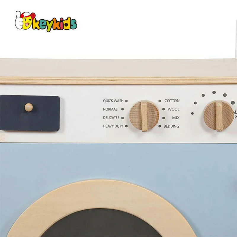 2022 New 3 in 1 large pretend cooking wooden play kitchen with refrigerator W10C716