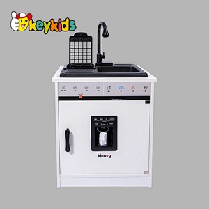 New hottest kids 2in1 pretend cooking sets wooden electric kitchen toys with real water W10C681