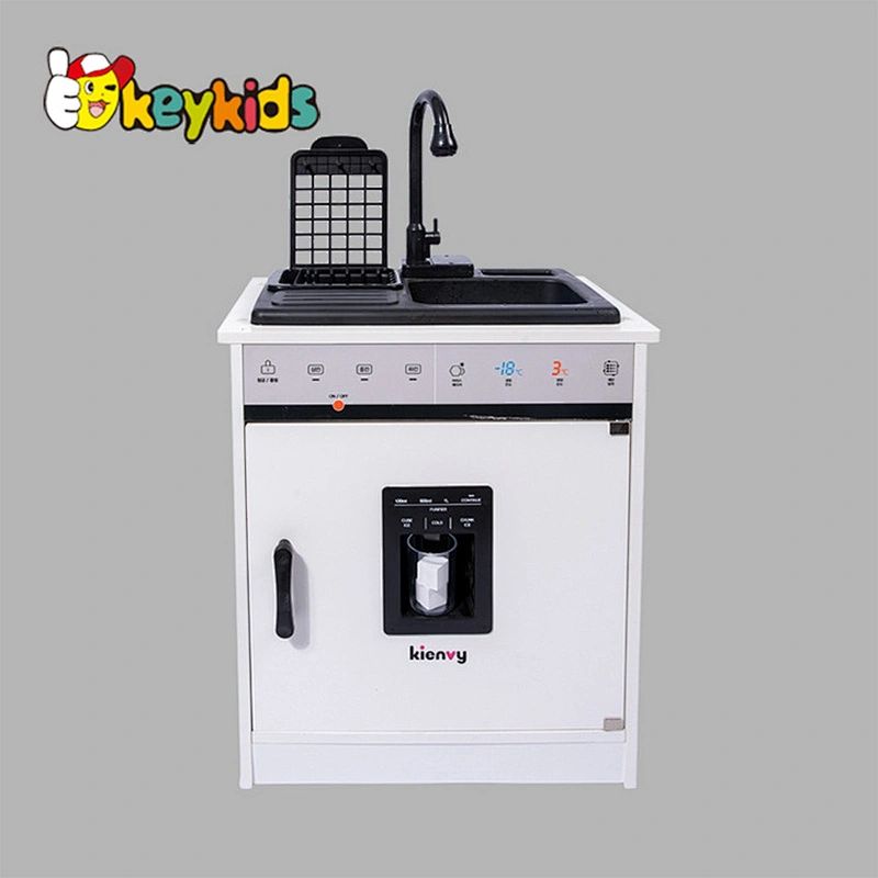 New hottest kids 2in1 pretend cooking sets wooden electric kitchen toys with real water W10C681