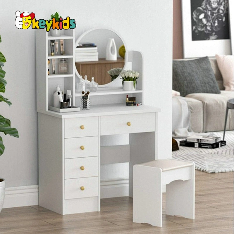 Customize modern pink wooden dresser dressing table with drawers W08H169B