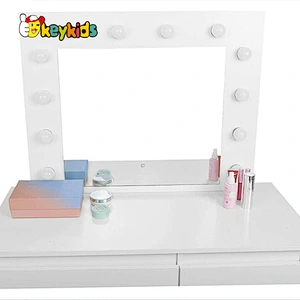 Customize modern white wooden dressing table vanity with drawers W08H172