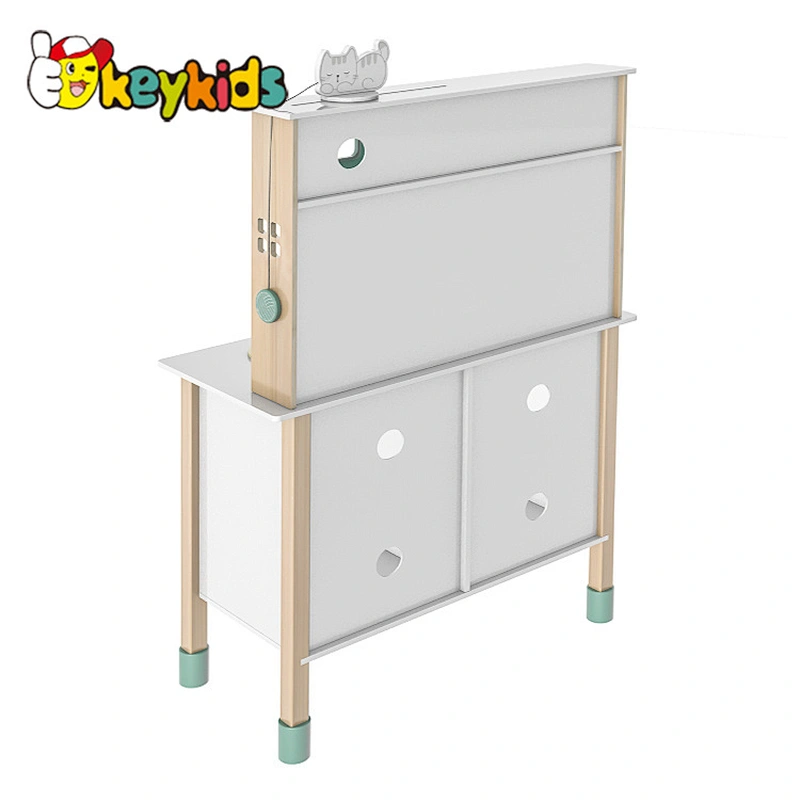 Customize elections function wooden kids kitchen play set for pretend play W10C662