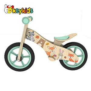 OEM customize 3 in 1 wooden tricycle balance bike for kids W16C323
